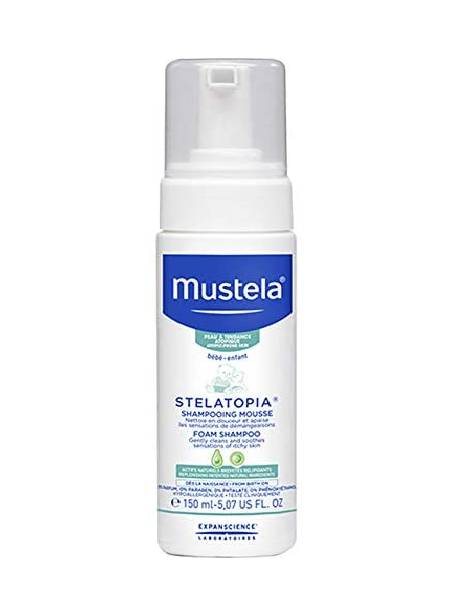 Mustela Stelatopia Foam Shampoo<br>شامپۆی کەف بۆ پێستی سەر زۆر وشك